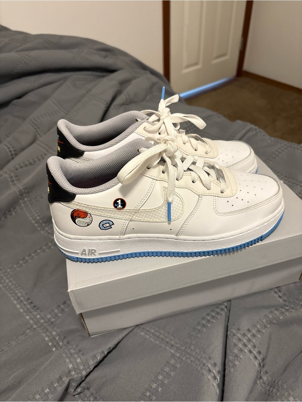 Nike Air Force 1 LV8 GS “Happy Hoops” - Size 6.5Y — Like New 🔥 Women’s 8